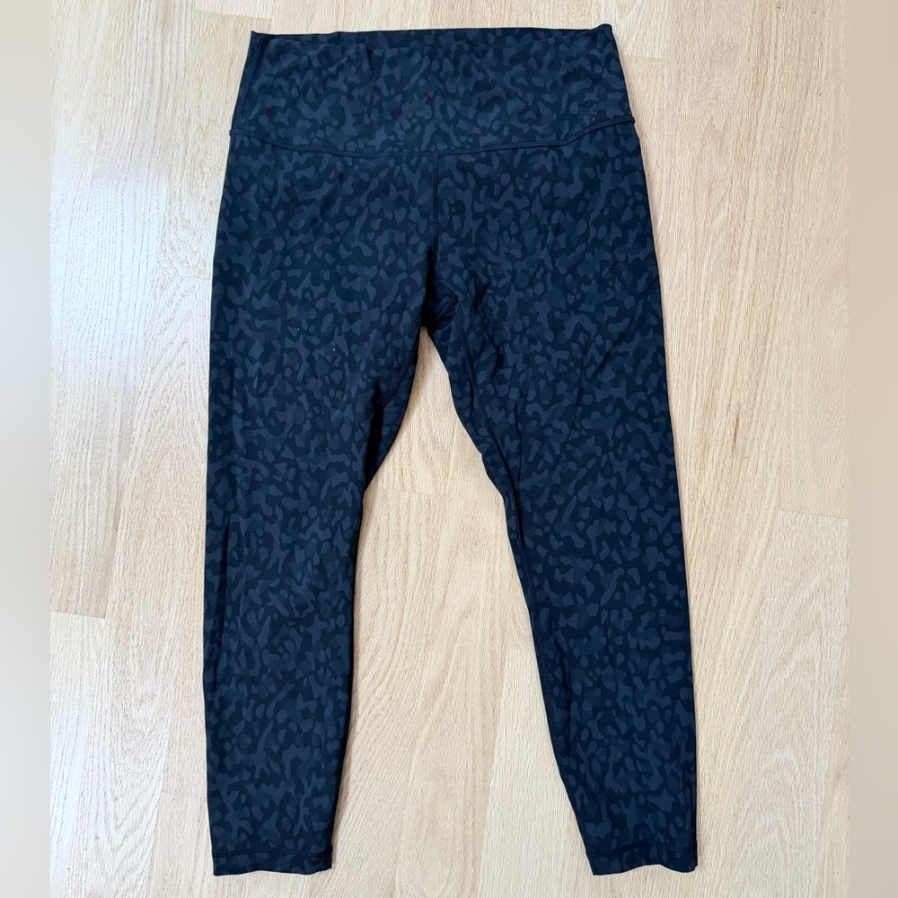 lululemon athletica Black Patterned Leggings
